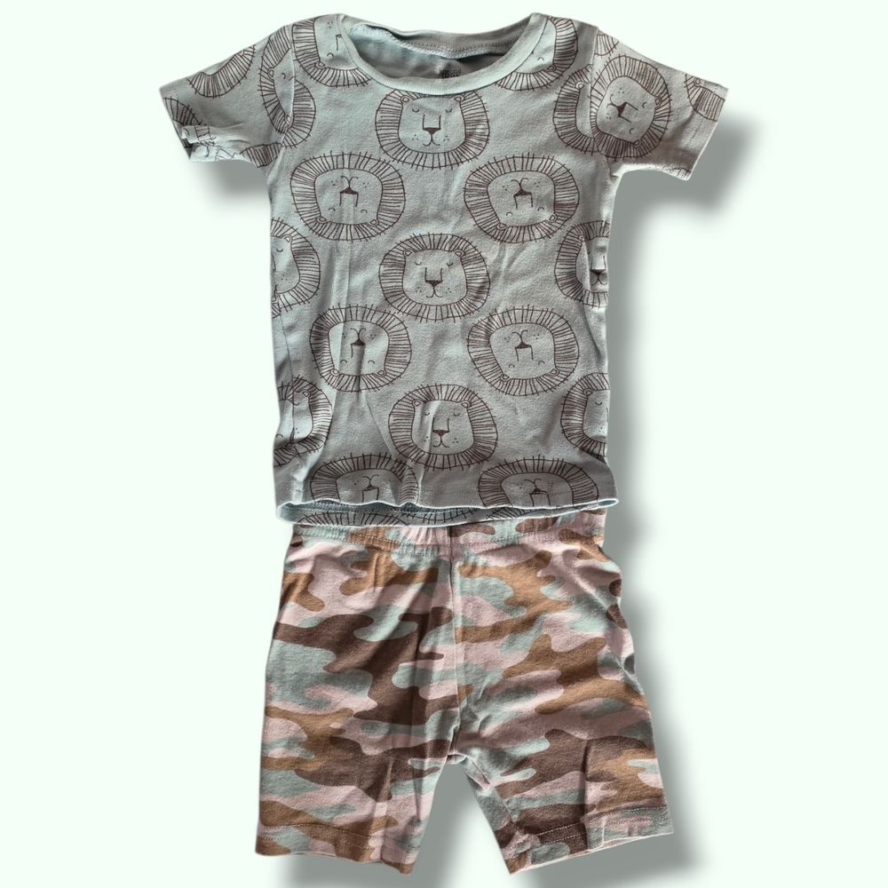 Just One You by Carter’s Toddler Boy Lion & Camo Pajama Set Size 2T